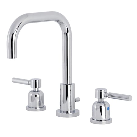 Kingston Brass FSC8931DL Concord Widespread Bathroom Faucet W/ Brass Pop-Up, Chrome FSC8931DL